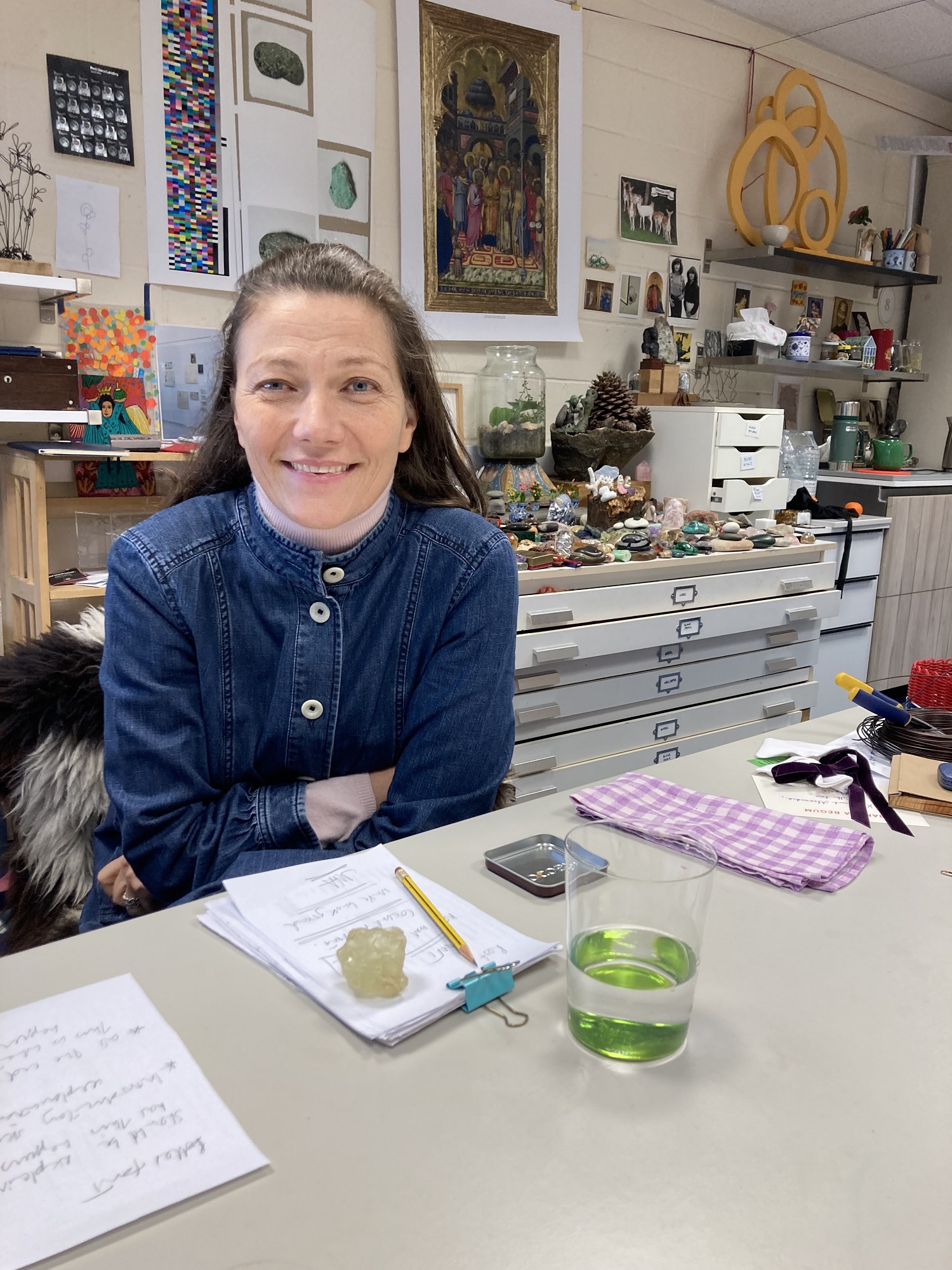 Kate Daudy in Her Studio. Photo by Jessica Baldwin 2021