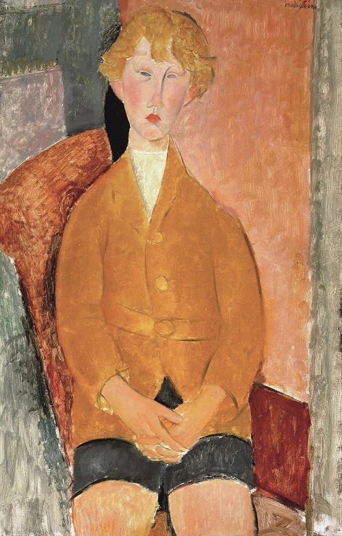 Boy in Short Pants, c.1918, Oil paint on canvas, Dallas Museum of Art, gift of the Leland Fikes Foundation, Inc. 1977 