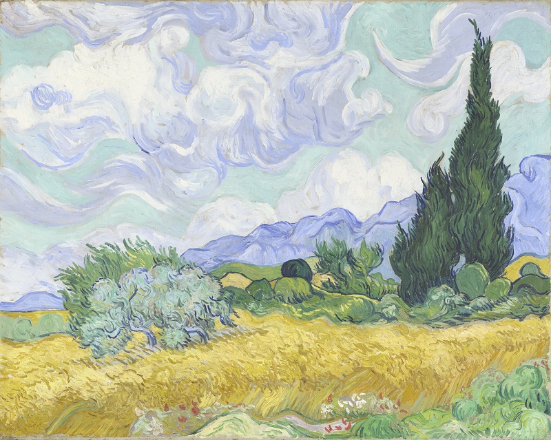 Vincent Van Gogh, A Wheatfield, with Cypresses, 1889, © The National Gallery, London 