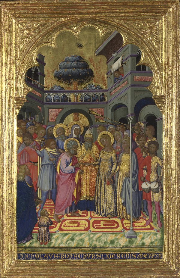 Niccolò di Buonaccorso, The Marriage of the Virgin, about 1380, The National Gallery, London © The National Gallery, London