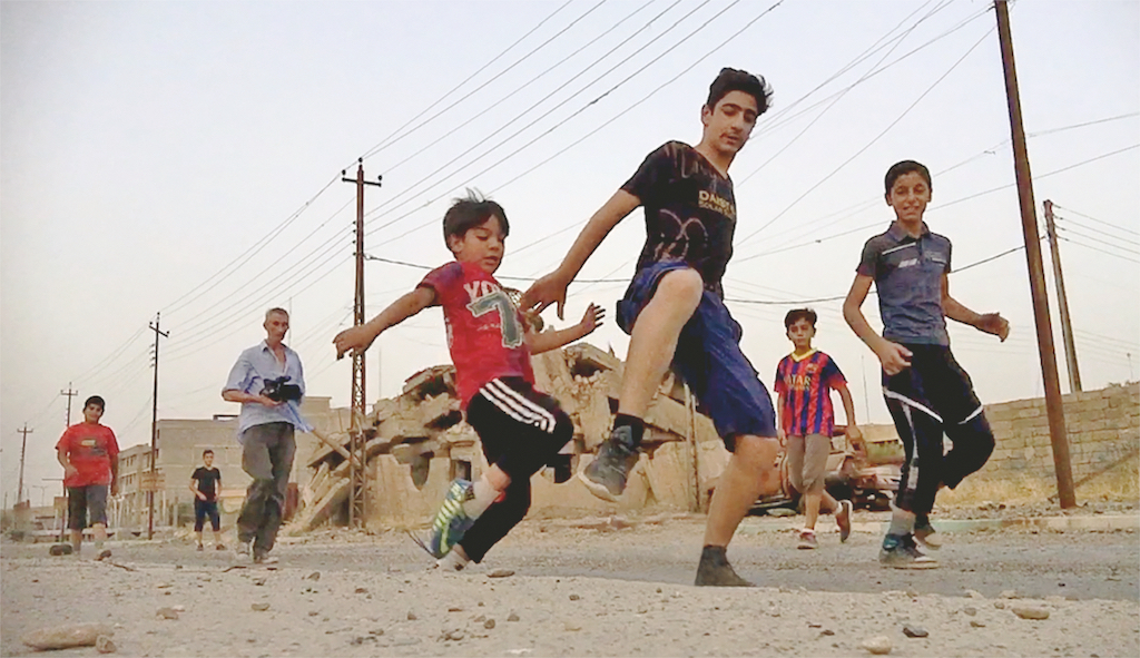 Francis Alÿs, Children’s Game #19: Haram Football, Mosul, Iraq, 2017 In collaboration with Julien Devaux and Félix Blume