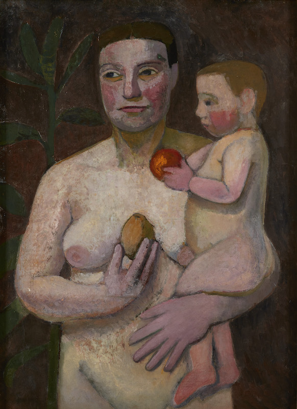 Paula Modersohn-Becker, Mother with Child on her Arm, Nude II, autumn 1906. Oil on canvas, 80 x 59 cm. Museum Ostwall im Dortmunder U. Photo: Jürgen Spiler, Dortmund
