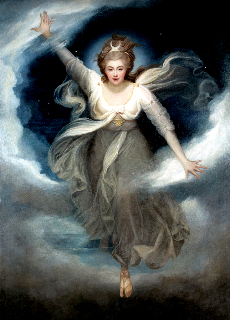 Maria Cosway, Georgiana as Cynthia from Spenser's 'Faerie Queene', 1781-82. Reproduced by permission of Chatsworth Settlement Trustees / Bridgeman Images