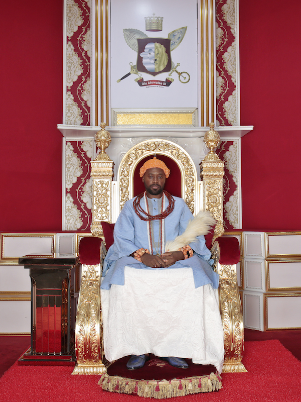 George Osodi HM Ogiame Atuwatse III, the OLU of Warri Kingdom, 2022 Photograph, digital C-print on paper Courtesy of the artist & TAFETA