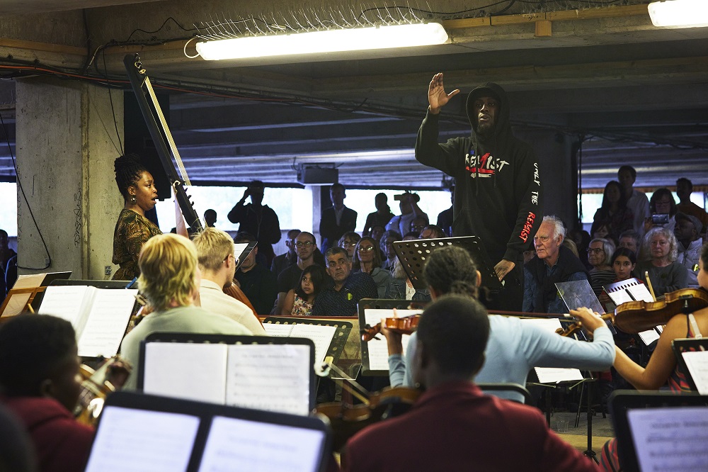Multi-Story Orchestra event in Peckham 