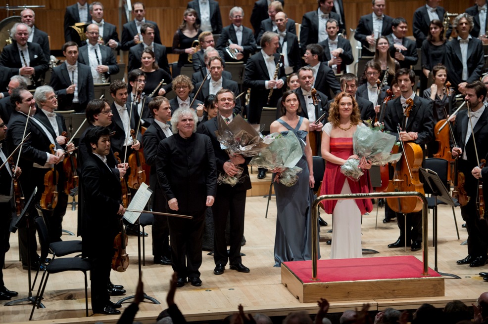 Curtain call for Rattle's Resurrection at the Festival Hall