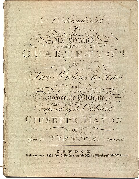 Haydn Op 20 Quartets