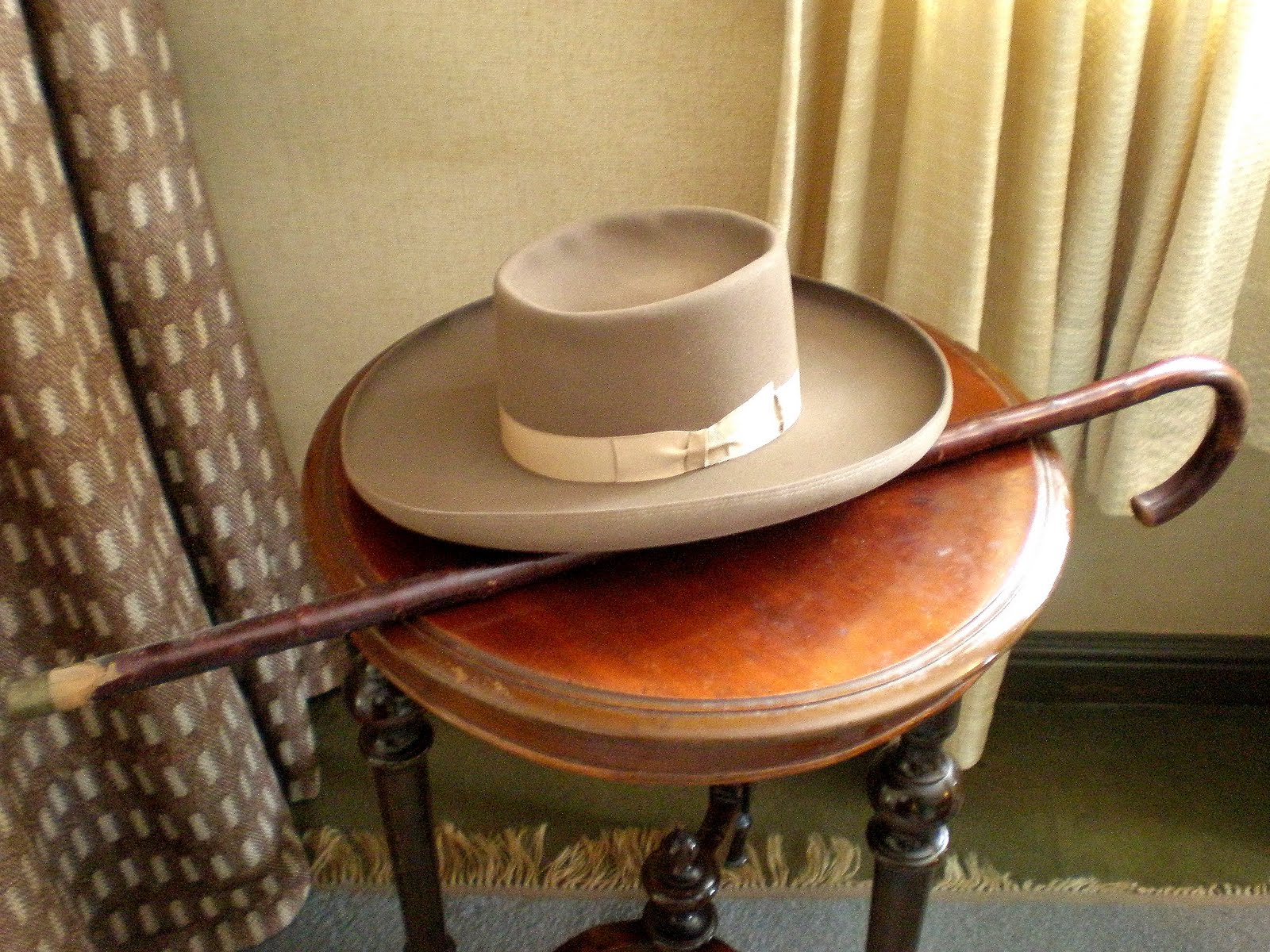 Sibelius's hat and cane at his house-museum, Ainola