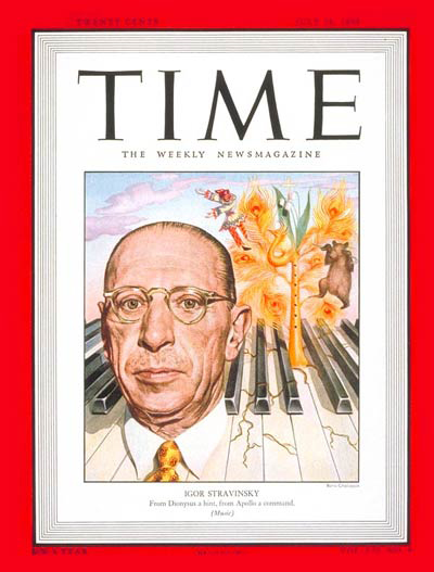 Stravinsky in Time Magazine