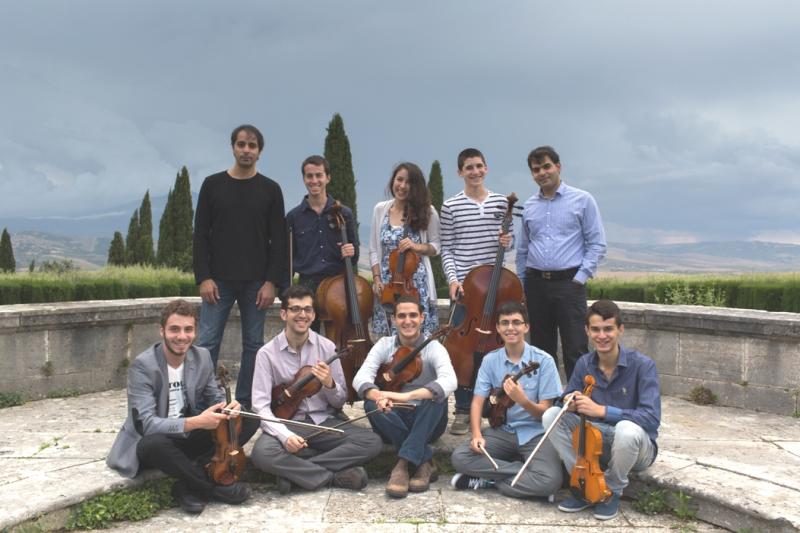 Polyphony players at La Foce