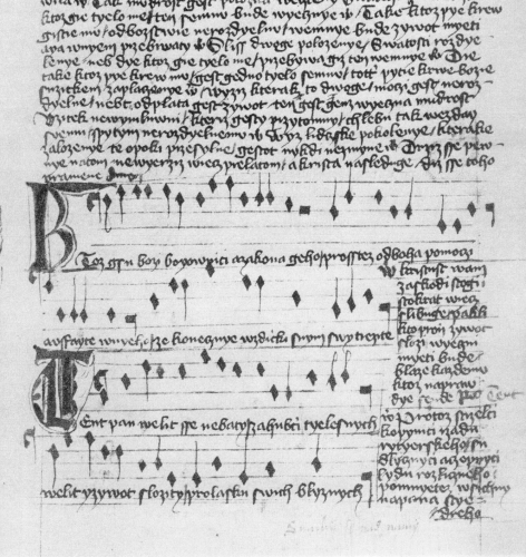 Hussite chorale manuscript
