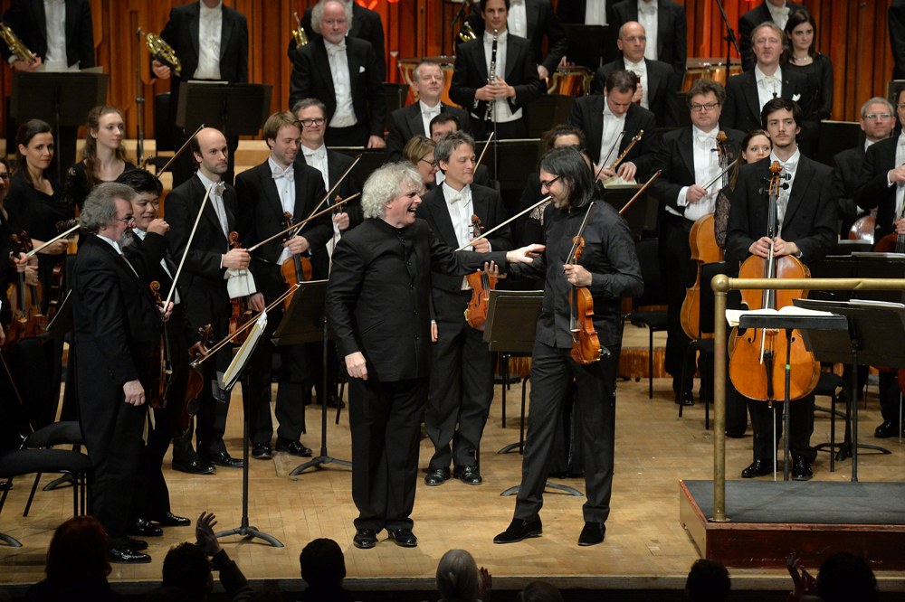 Rattle at the Barbican with Kavakos and Berlin Philharmonic players