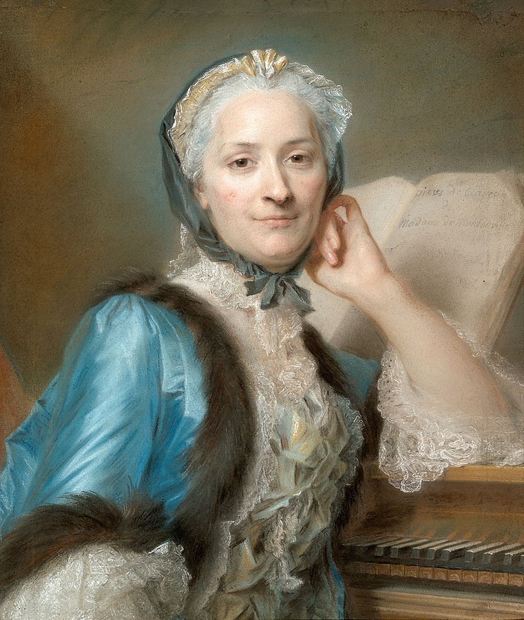 De la Tour portrait of Anne-Jeanne nee Boucon