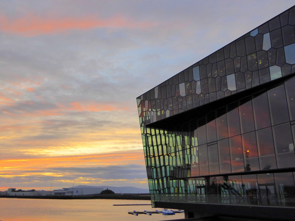 Harpa at midnight