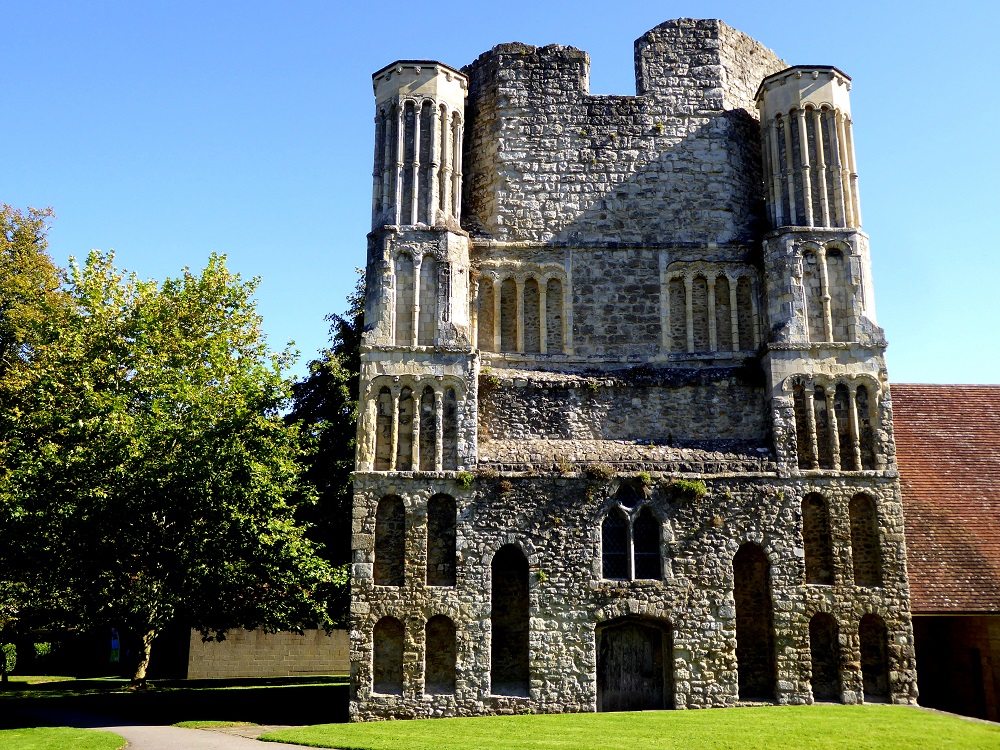 The original west tower of Malling Abbey