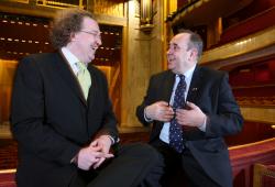 Demeve with Alex Salmond in Paris