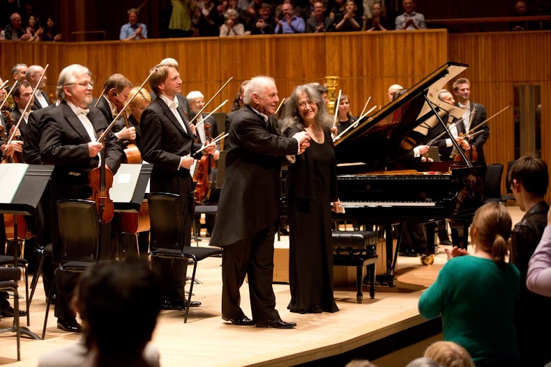 Barenboim and Argerich after Southbank Schubert performance