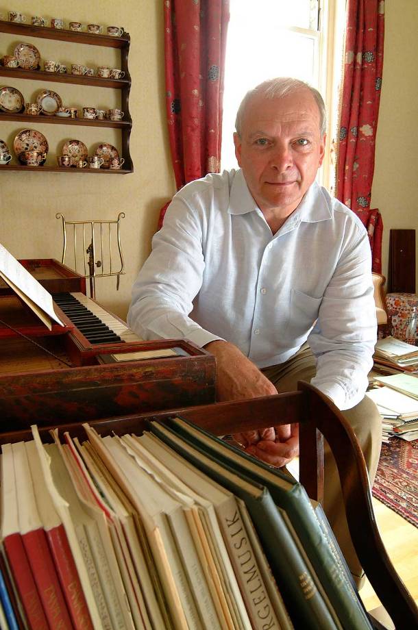 Christopher Hogwood at home