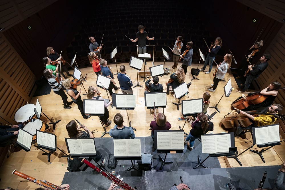 Aurora rehearsal for Beethoven 1