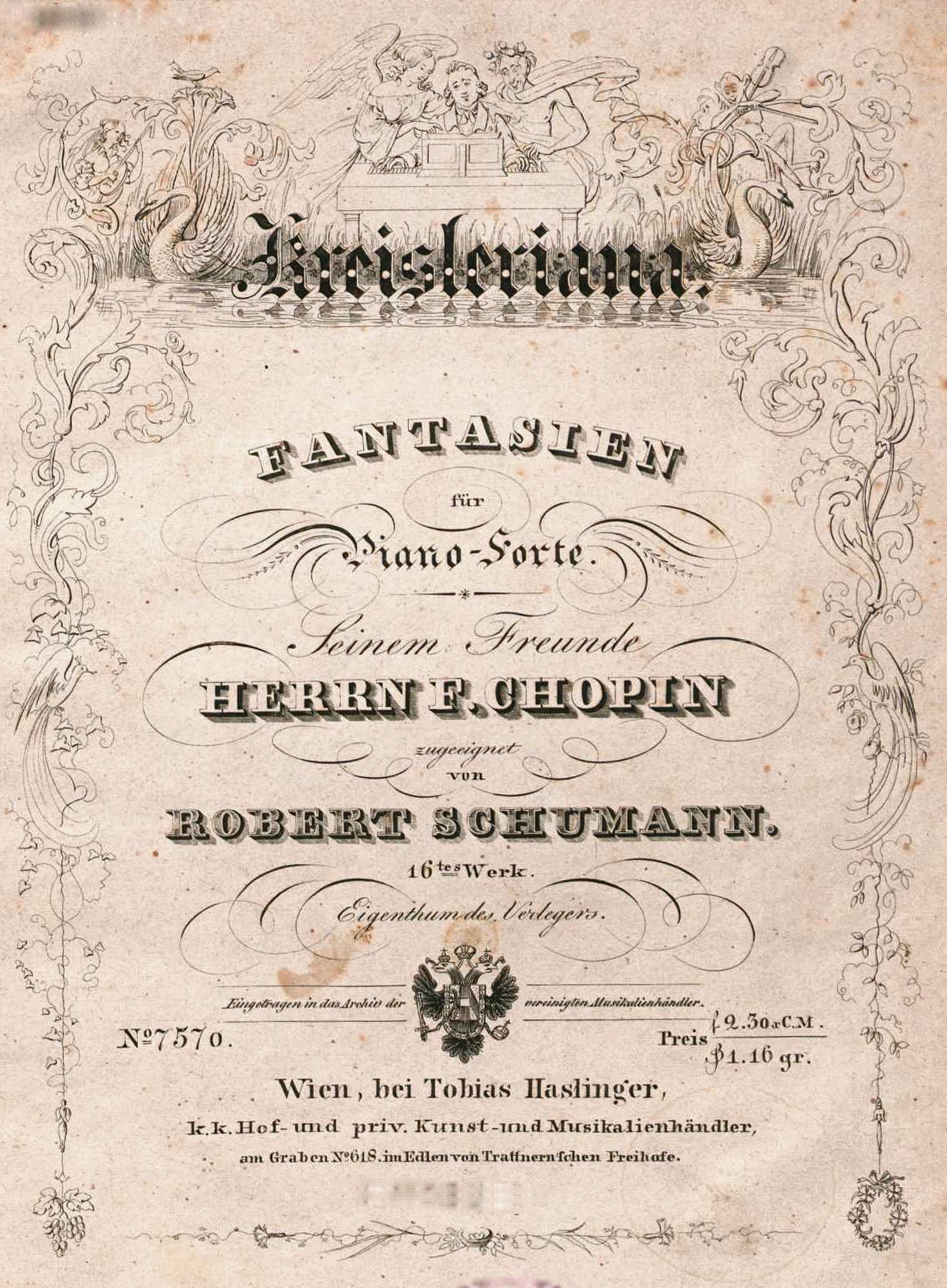 Schumann Kreisleriana with dedication to Chopin