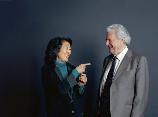 Mitsuko Uchida and Sir Colin Davis by Gautier Deblonde