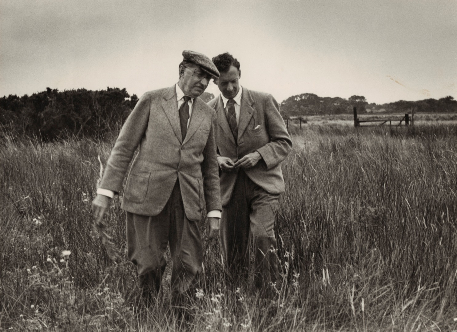 Britten with E M Forster in National Portrait Gallery exhibition