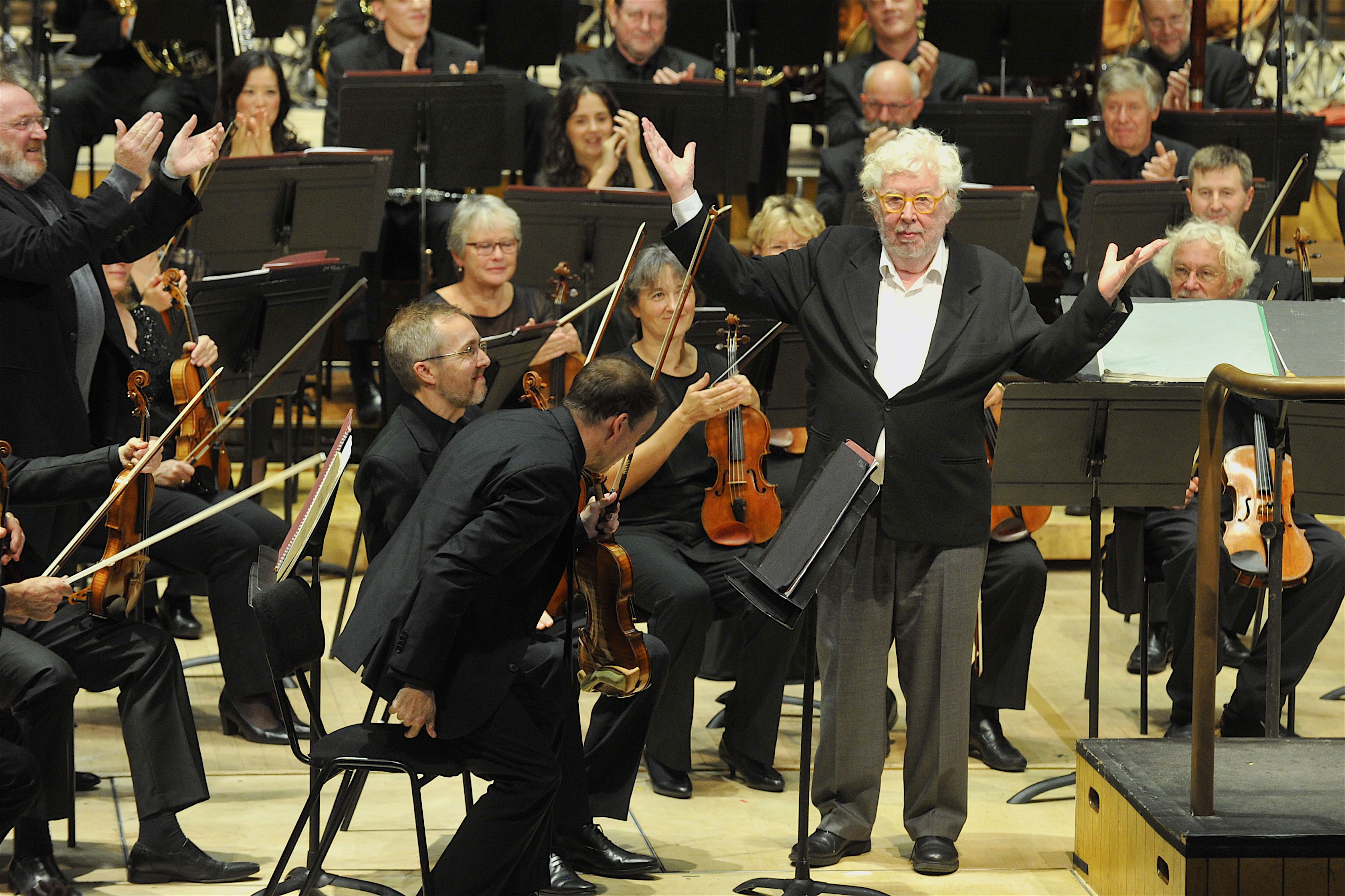 Harrison Birtwistle at the BBC Symphony Orchestra performance of 'Earth Dances'