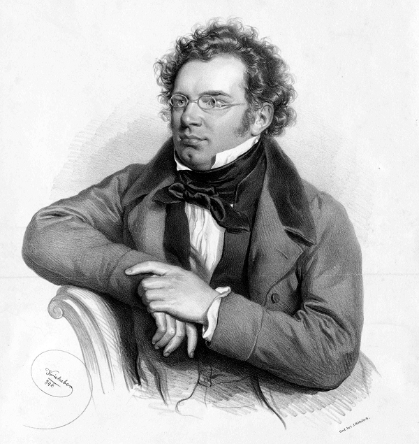 Litograph of Franz Schubert by Josef_Kriehuber