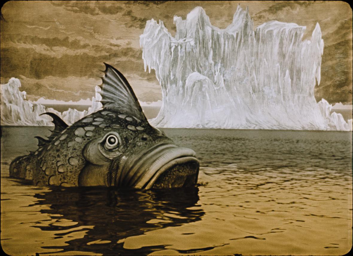 The giant fish in Zeman's Baron Munchausen