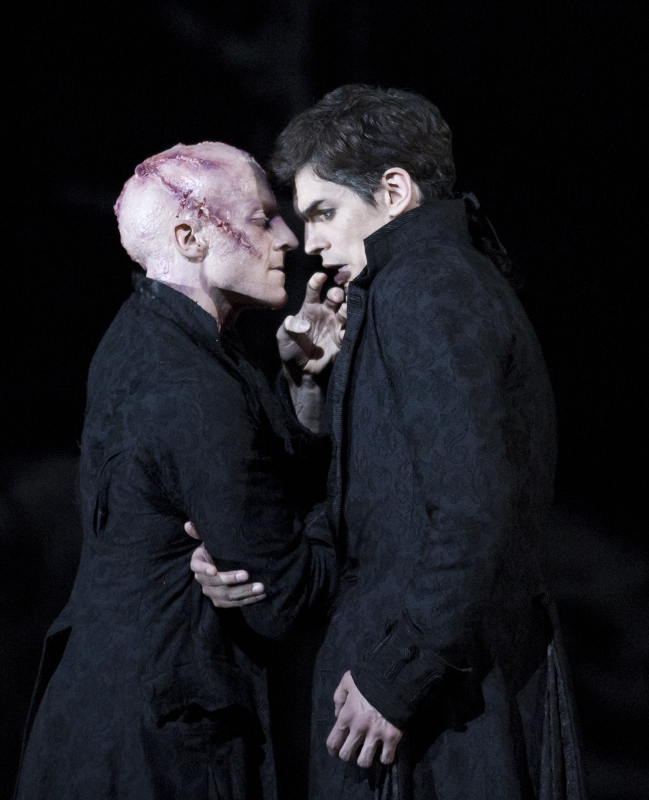 Steven McRae and Federico Bonelli in Liam Scarlett's Frankenstein for the Royal Ballet