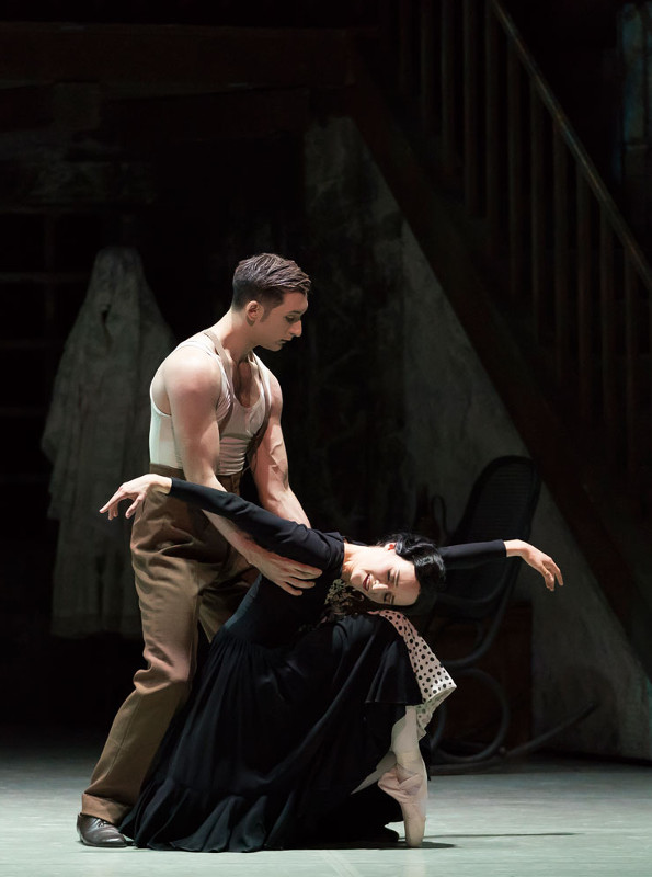 Dreda Blow and Giuliano Contadini in Kenneth MacMillan’s Las Hermanas. Photo by Emma Kauldhar.