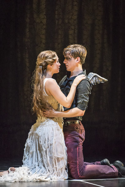 Ashley Shaw as Princess Aurora and Dominic North as Leo, the Royal Gamekeeper