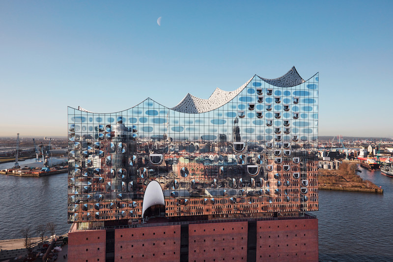 north side of the Elbphilharmonie in Hamburg