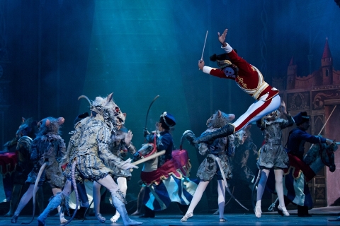 James Streeter as Mouse King and Max Westwell as Nutcracker