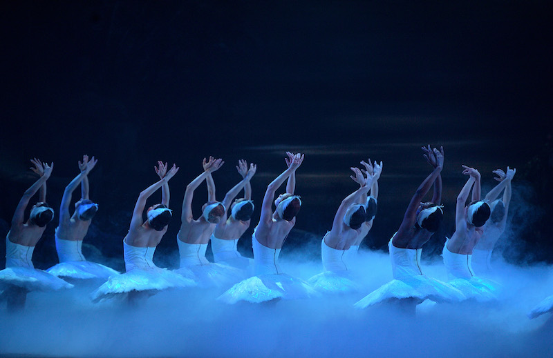 English National Ballet's corps de ballet in Swan Lake