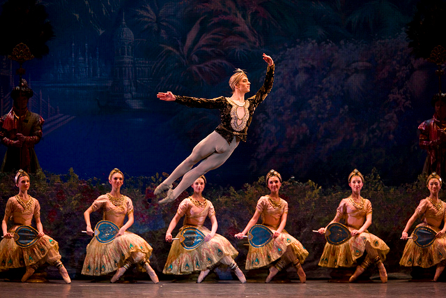 Polunin in Royal Ballet Bayadere, costumes designed by Yolanda Sonnabend