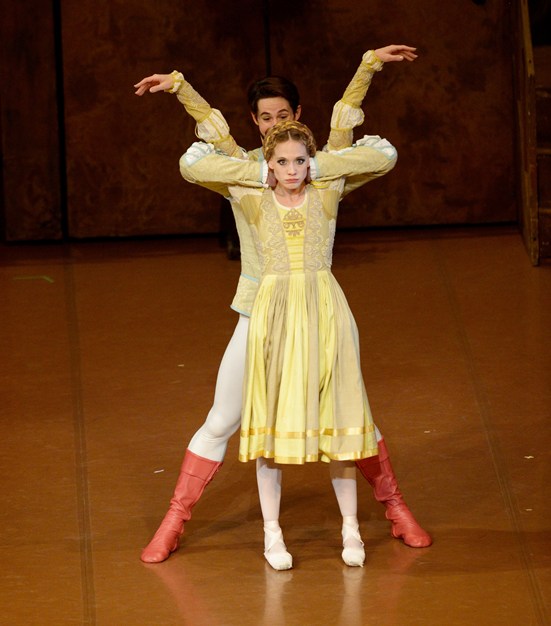 Alicia Amatriaian and Alexander Jones as Katharina and Petruchio