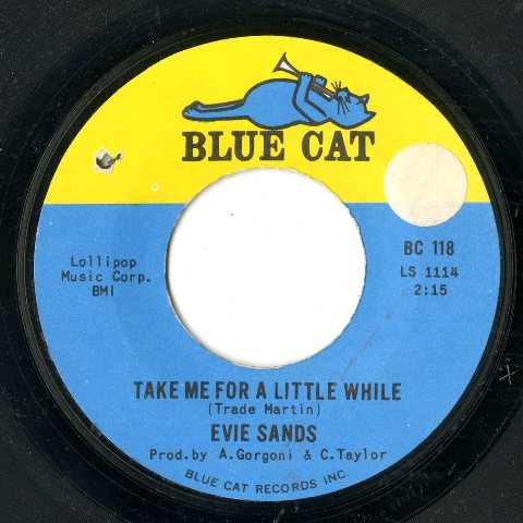 Evie Sands Take Me For A Little While Blue Cat