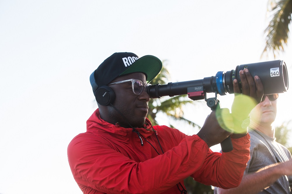 Barry Jenkins on set filming Moonlight