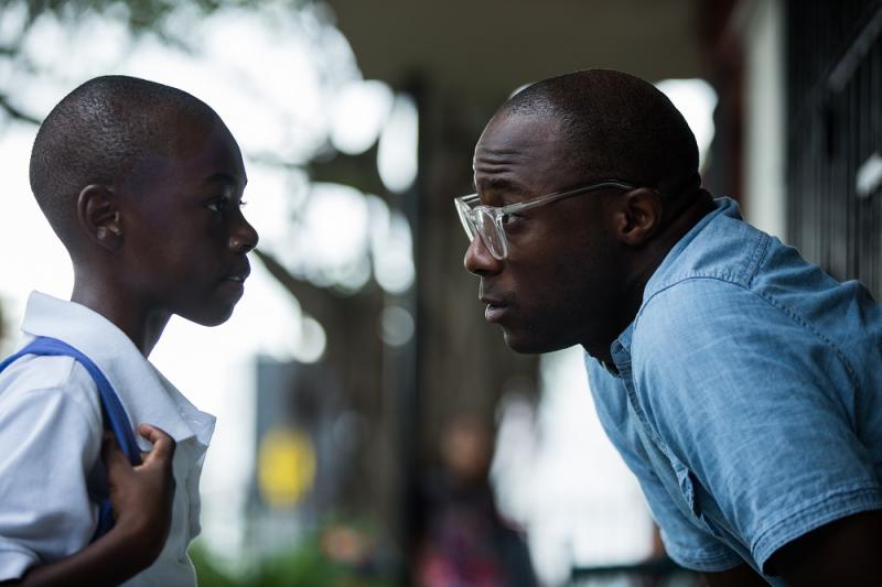 Barry Jenkins on set filming Moonlight