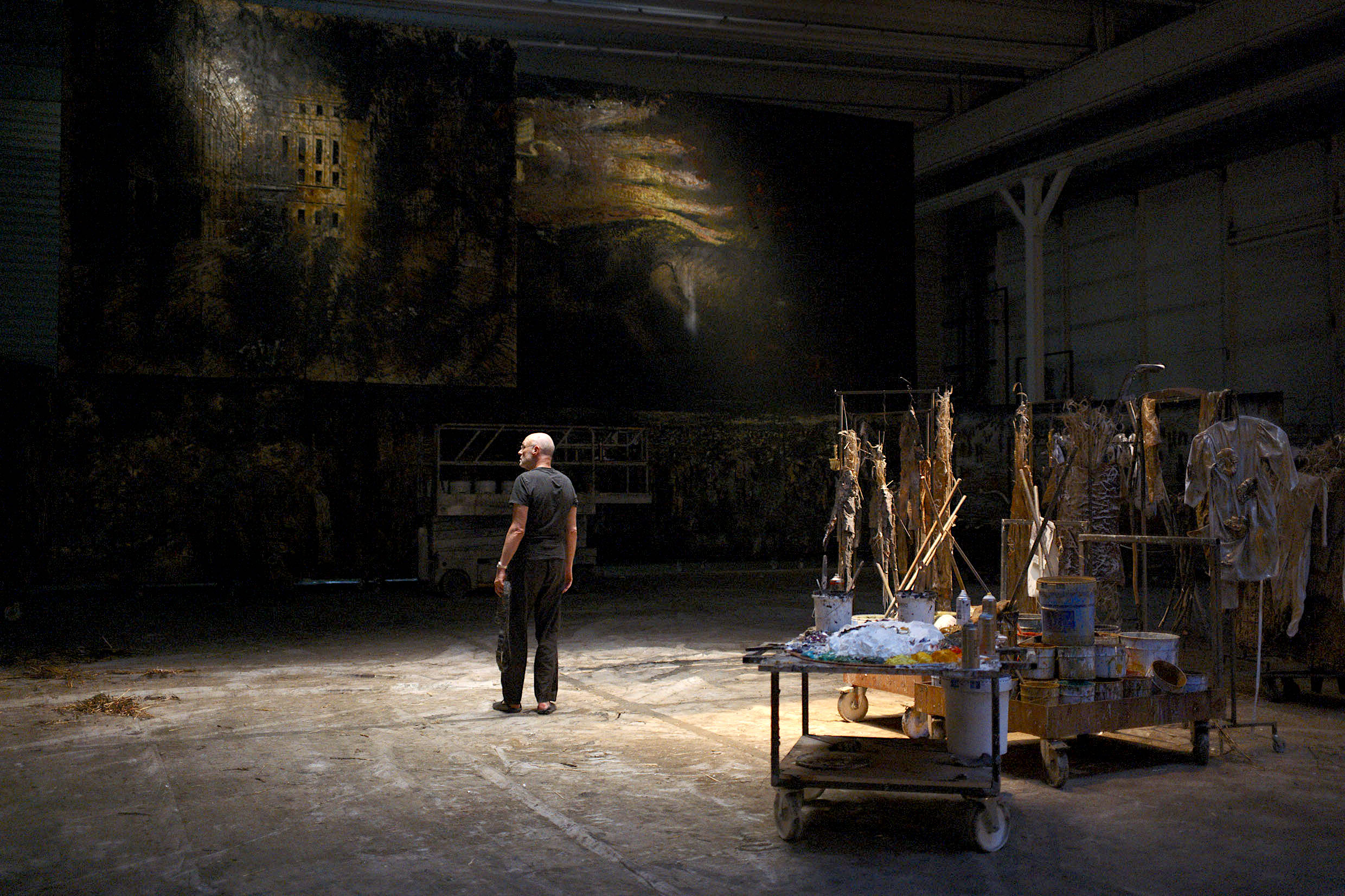 Kiefer in his studio in Anselm