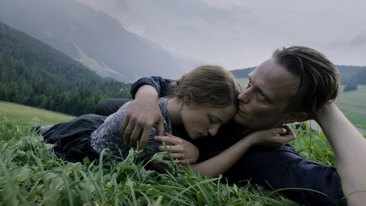 Franziska (Valerie Pachner) and Franz Jägerstätter (August Diehl) in A Hidden Life