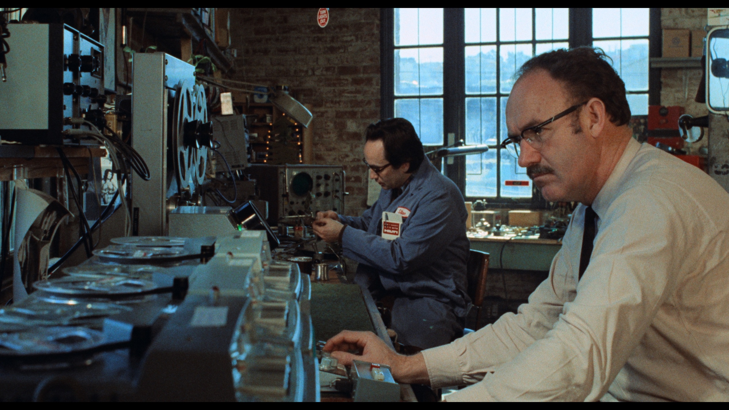 Gene Hackman with John Cazale in The Conversation