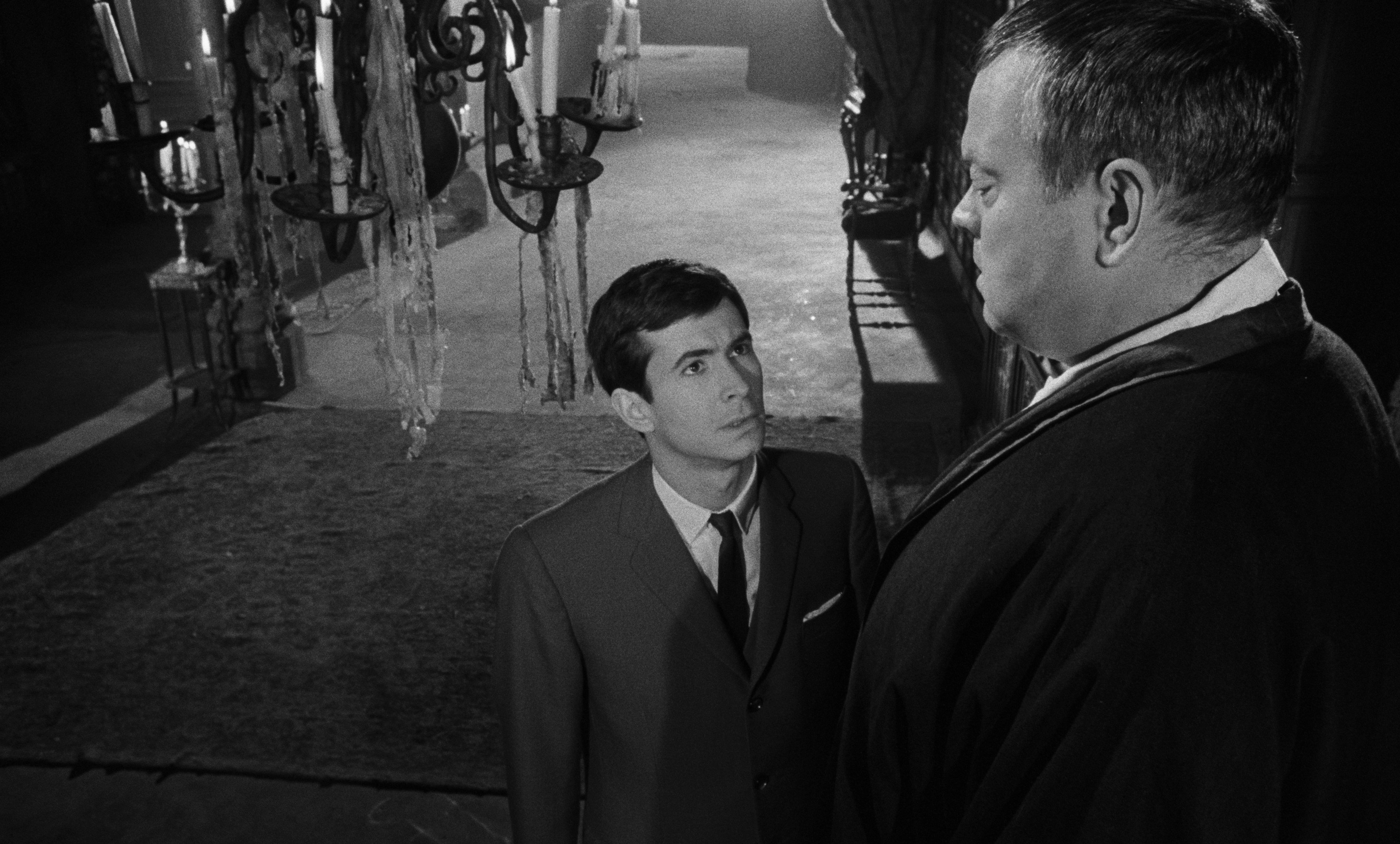 Anthony Perkins and Orson Welles in The Trial