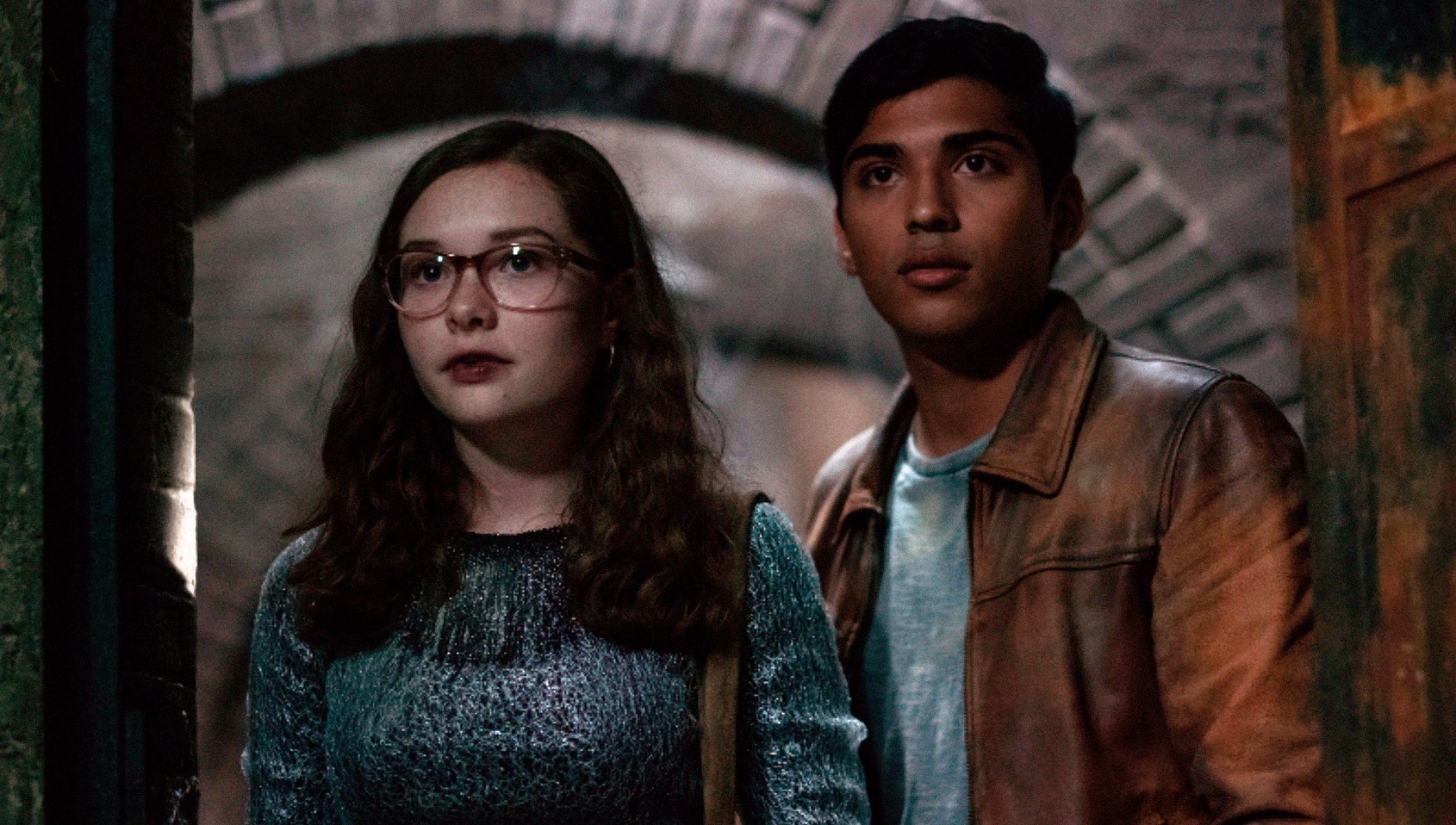 Stella (Zoe Colletti) and Ramon (Michael Garza) in Scary Stories to Tell in the Dark