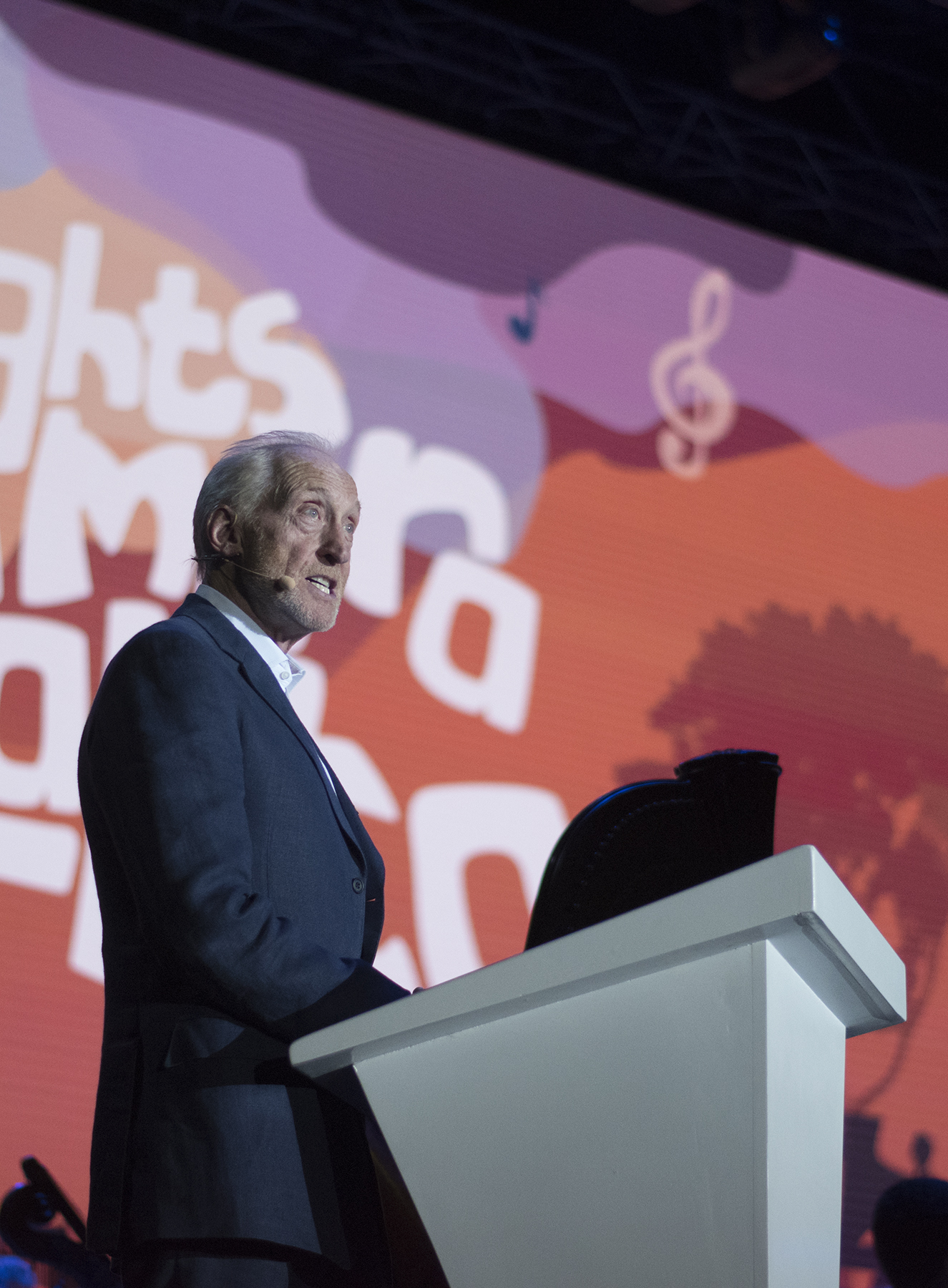 Charles Dance at Lights, Camera, Malta! Radio 2 Friday Night is Music Night