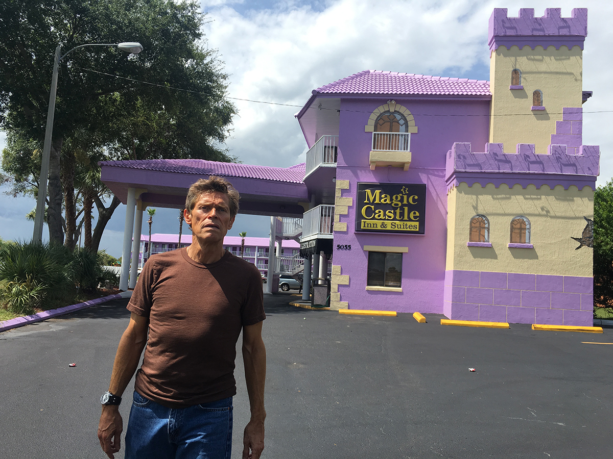 Willem Dafoe as motel manager Bobby in The Florida Project