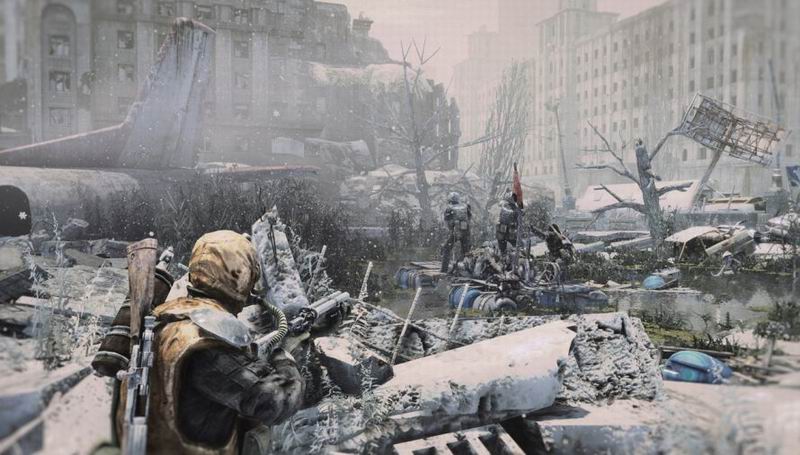 Metro Last Light bleak first-person shooter post-apocalypse action