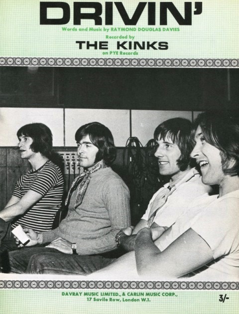 Kinks Arthur 50th_drivin' songsheet