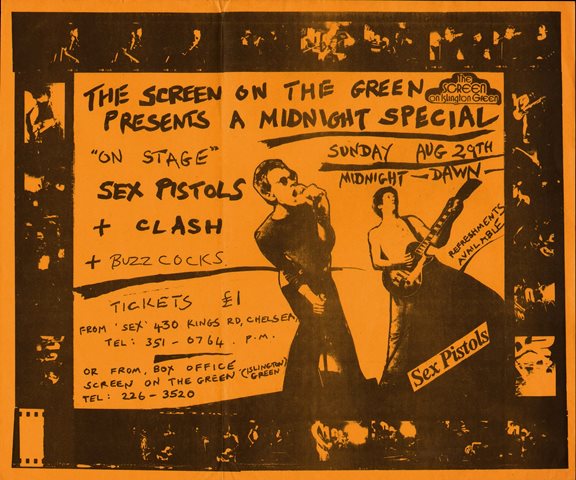 Sex Pistols Screen on the Green